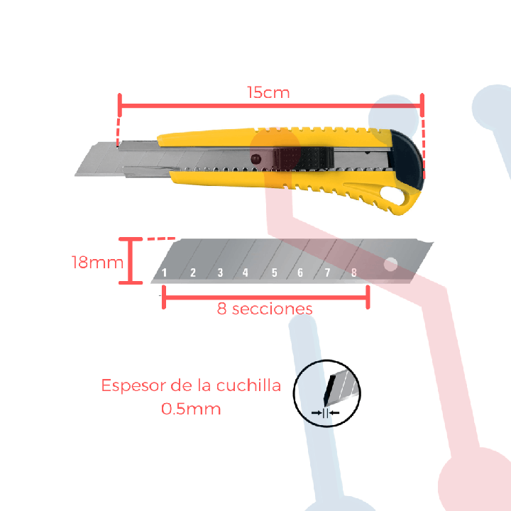 Bisturí 18mm Pretul