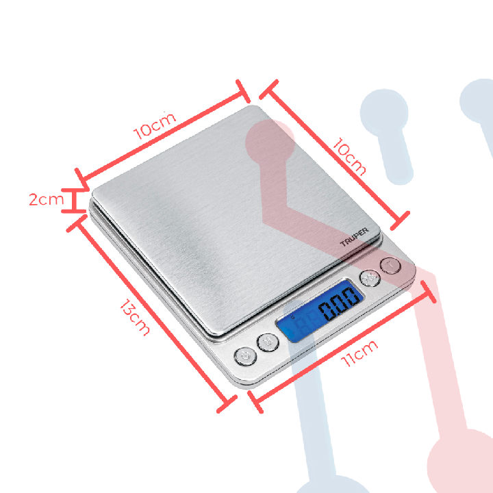 Gramera Digital con Pantalla LCD 500g