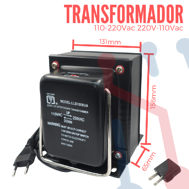 Transformador Elevador/Reductor  1500W