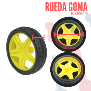 Rueda Para Motorreductor 18X65mm