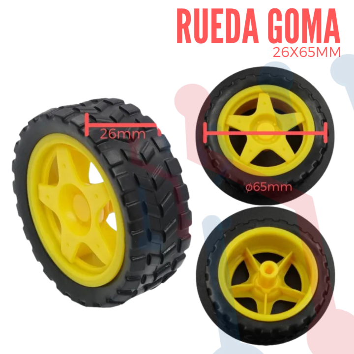 Rueda Para Motorreductor 26X65mm