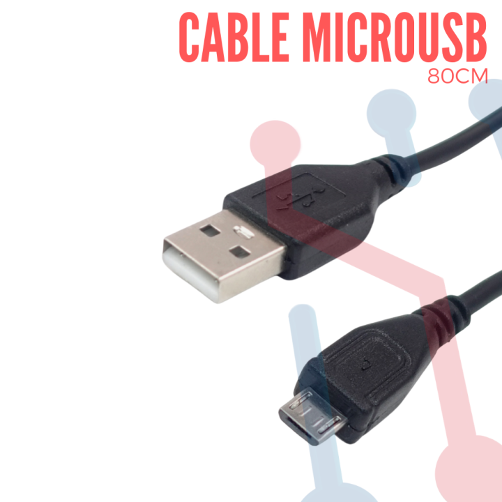 Cable USB A Micro USB (80cm)