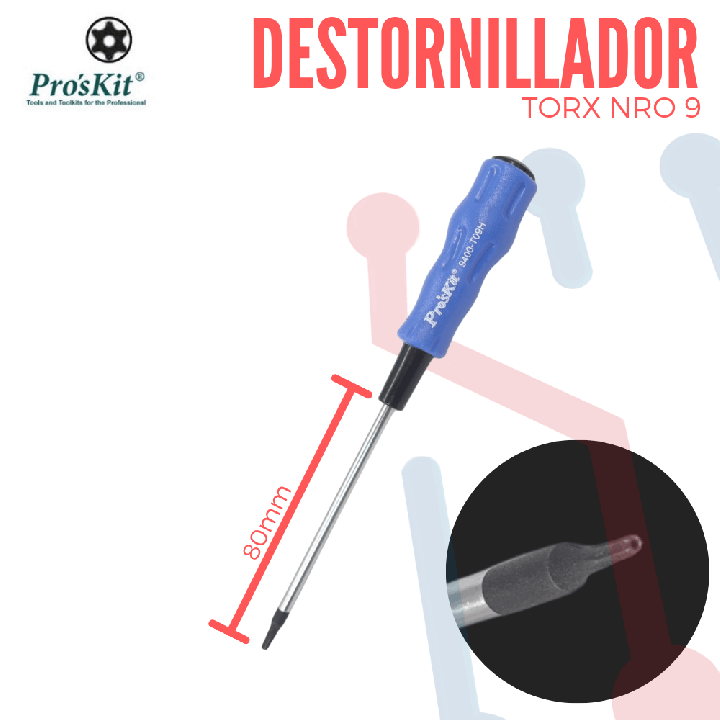 Destornillador Torx de Seguridad Nro.9