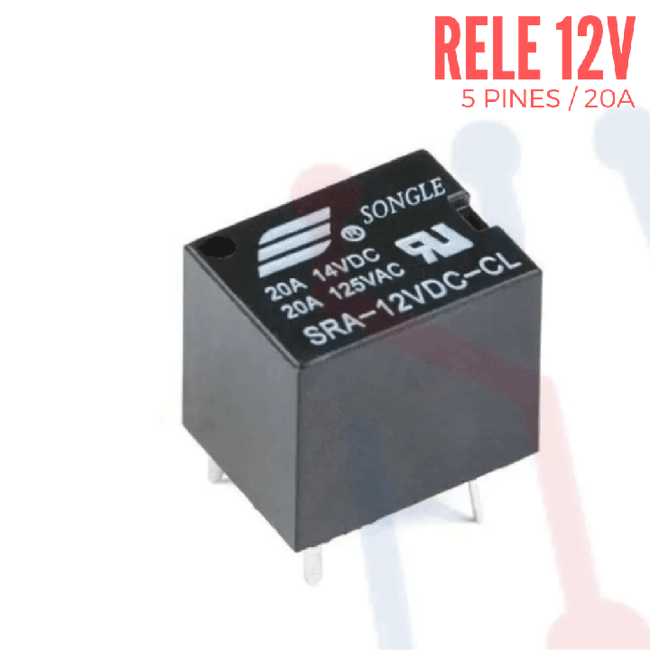 Rele de Ensamble 12V 5Pin 20A