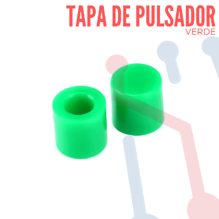 Tapa Verde para Pulsador 6x6mm