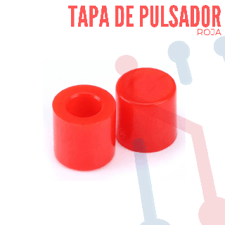 Tapa Roja para Pulsador 6x6mm