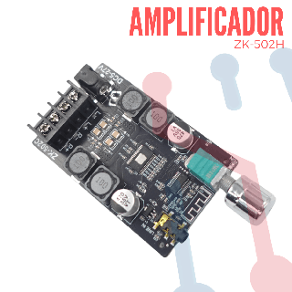 Amplificador Estéreo 2X50W (ZK-502C) con Bluetooth