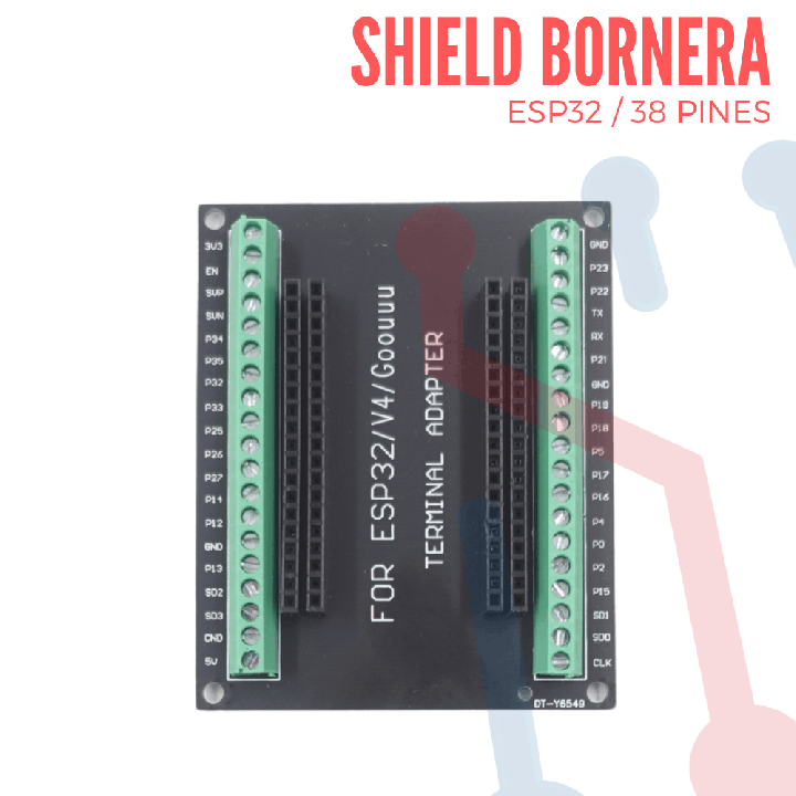 Shield Bornera ESP32 38 Pines