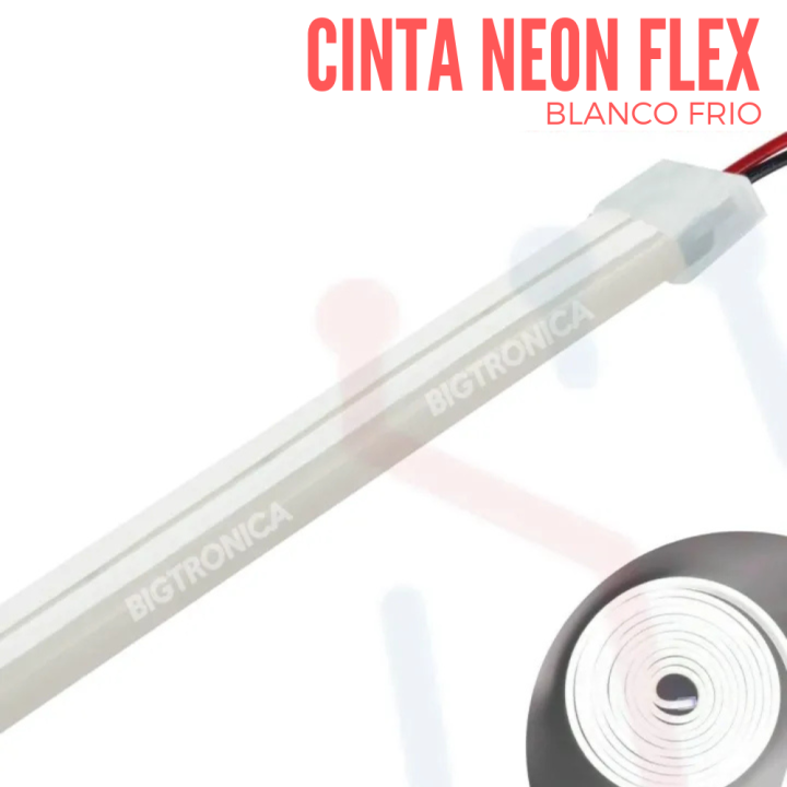 Cinta Neón Flex Blanco Frio X Metro