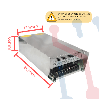 Fuente Suicheada 24V 25A 600W (LEYU)