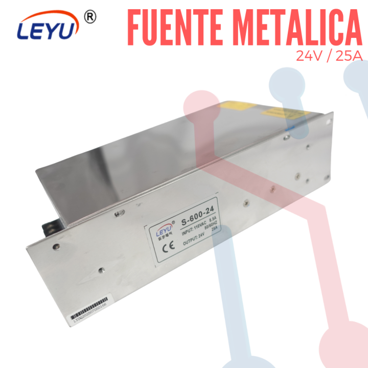 Fuente Suicheada 24V 25A 600W (LEYU)