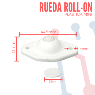 Rueda  Mini Tipo Roll-On