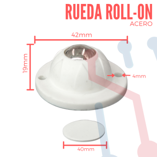 Rueda  Tipo Roll-On Acero