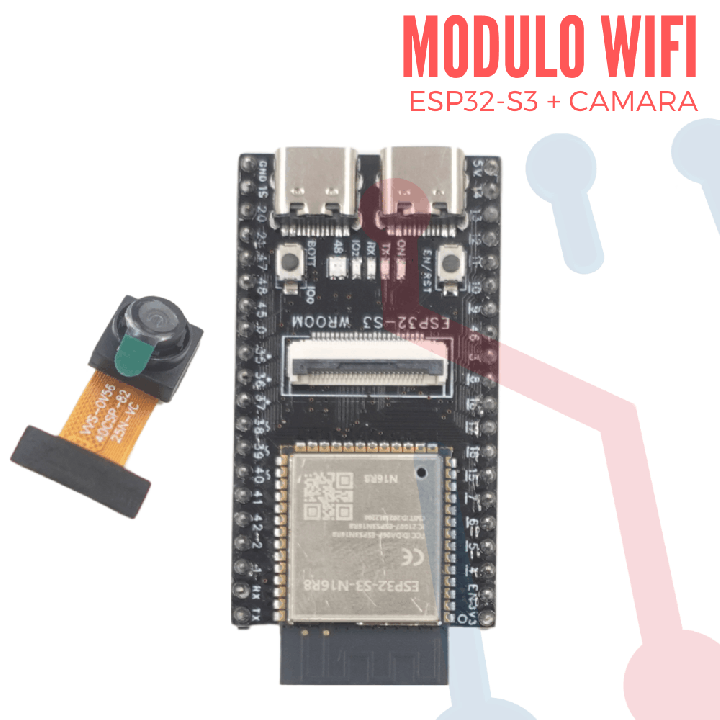 Módulo ESP32-S3 N16R8 + CAMARA OV5640