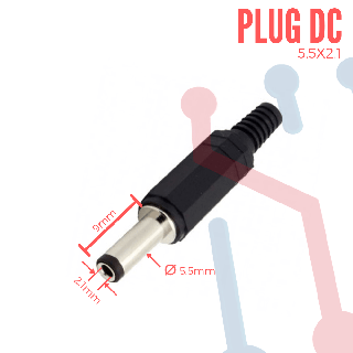 Plug Macho DC 9x5.5x2.1mm