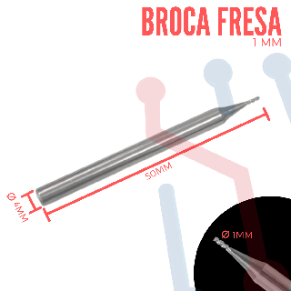 Broca Fresa 1mm