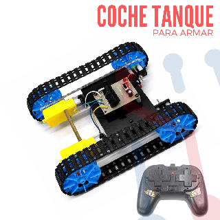 Coche Tanque con Control para Armar