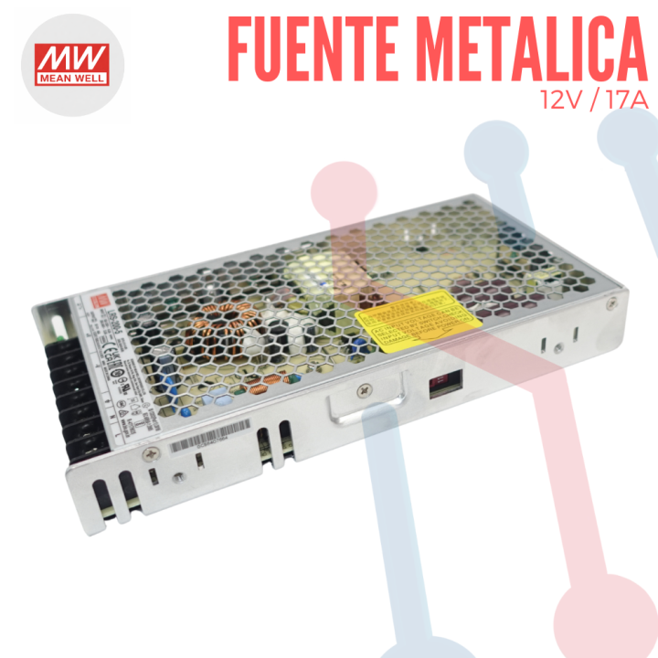 Fuente 12V 17A Mean Well