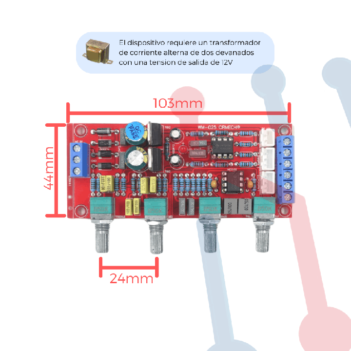 Preamplificador Estéreo 4CH (XH-M164)