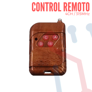 Control Remoto  4 CH 315Mhz