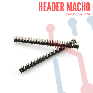 Header Macho Doble 2.54mm x 40 pines