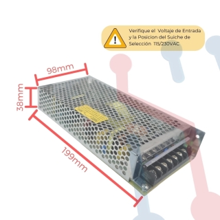 Fuente Suicheada 24V 5A 120W (LEYU)