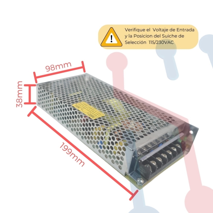 Fuente Suicheada 24V 5A 120W (LEYU)