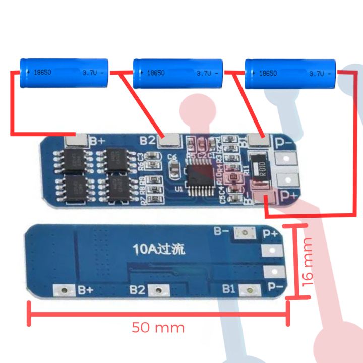 Cargador BMS 18650 3S 10A