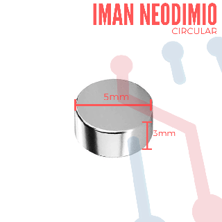 Imán Neodimio Circular 5x3mm