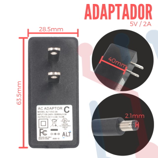 Adaptador de Voltaje  5V 2A
