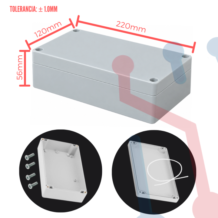 Caja Ensamble IP64 200x120x56mm