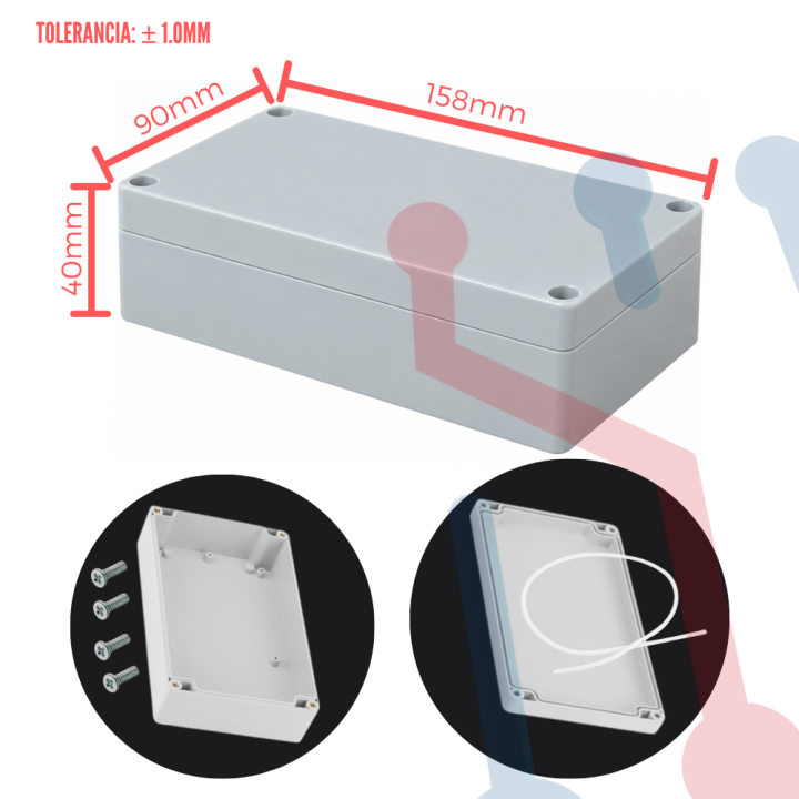 Caja Ensamble IP64 158x90x40mm
