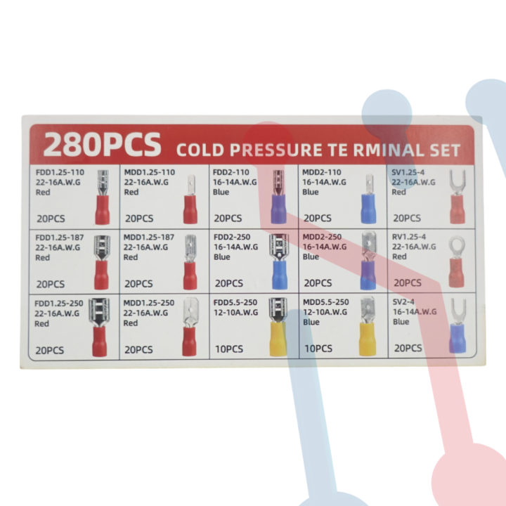 Kit Terminales Aisladas 280Pcs