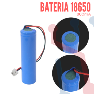 Bateria Litio-Ion 18650 800mAh con Conector