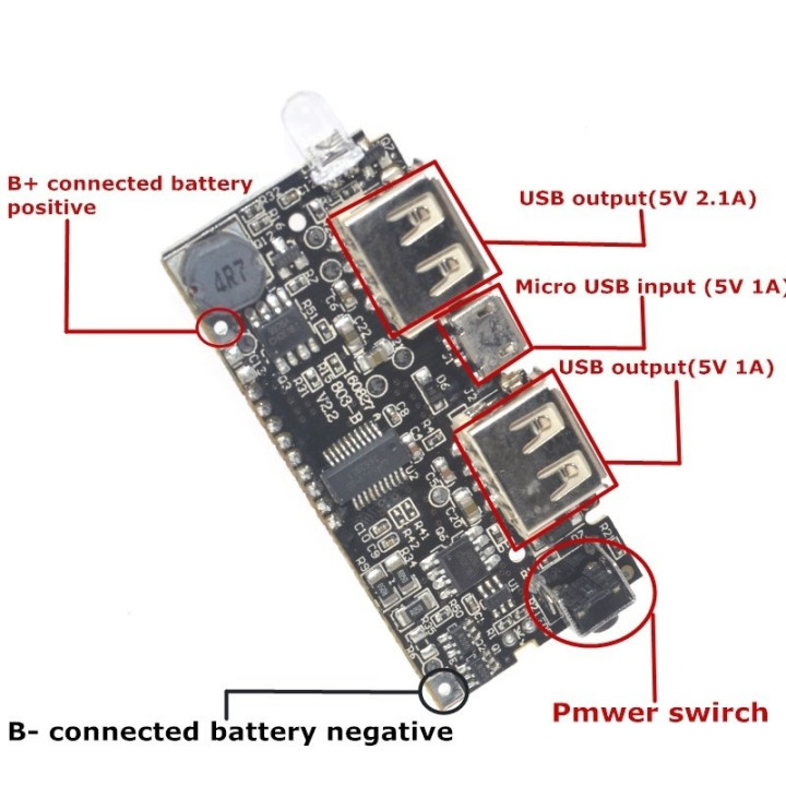 Módulo de Carga  para Power Bank