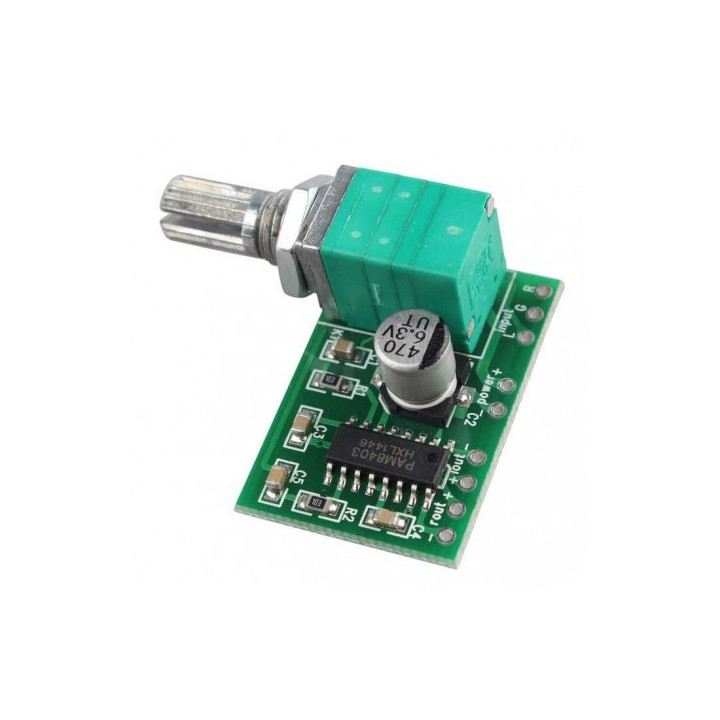 Amplificador Control de Volumen 2X3W (PAM8403)