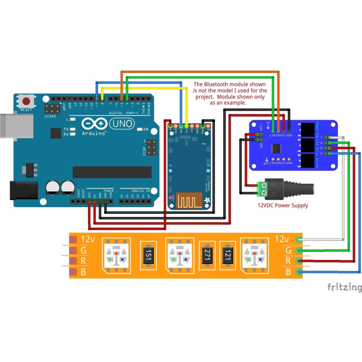 Módulo Controlador RGB LED