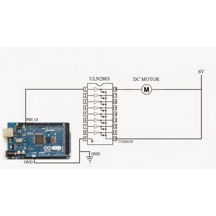 Circuito Integrado ULN2803A