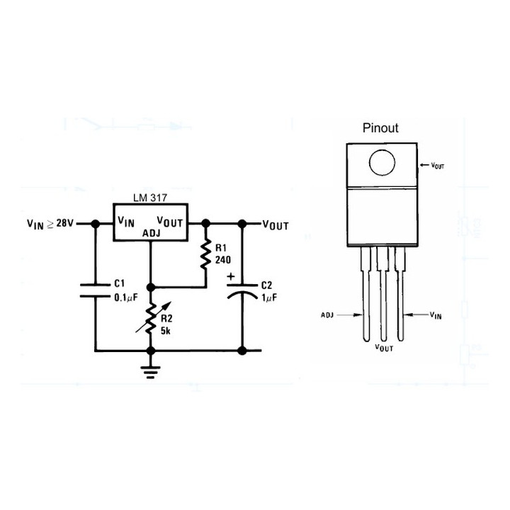 Regulador de Voltaje Ajustable (LM317T)