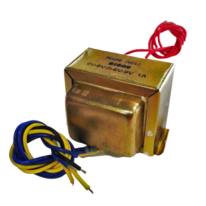 Transformador 9-6-0-6-9VAC 1A (EI508)