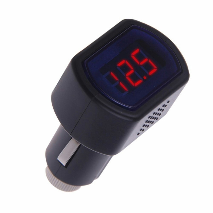 Voltímetro Digital para  Encendedor de Vehículo  12V-24V