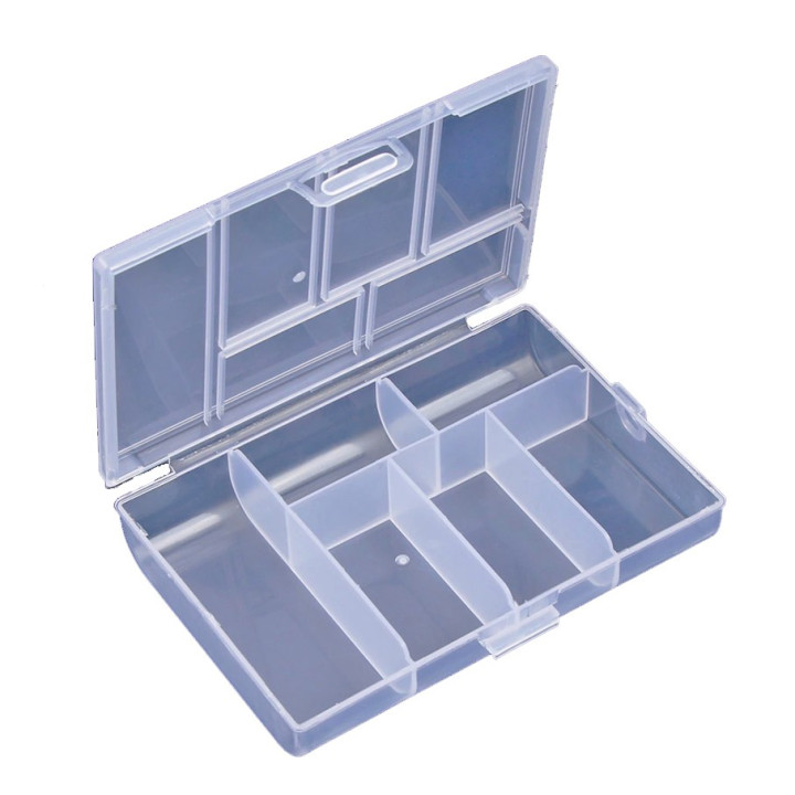 Caja de Herramientas Plástica Trasparente 80x60x21mm