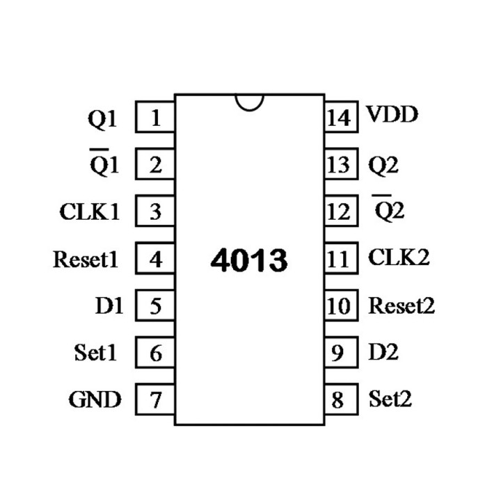 Flip Flop Tipo D (CD4013)