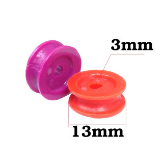 Polea de  plastico 13mm (Diametro)