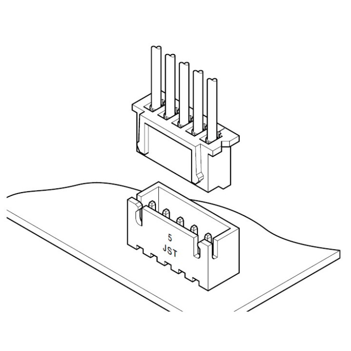 Conector JST XH 7 Pin hembra de 2.54mm