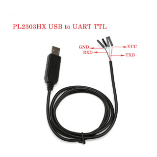 Conversor USB tipo A a  TTL  4 Pines con PL2303HX