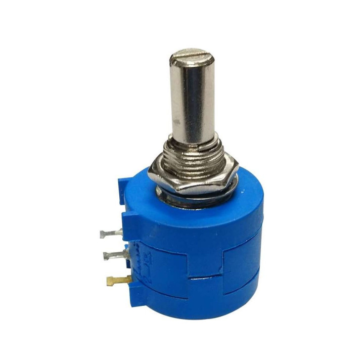 Potenciómetro Lineal de Precisión Industrial Azúl 20kΩ