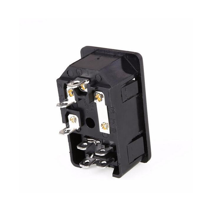 Conector C14 con Portafusible y Suiche