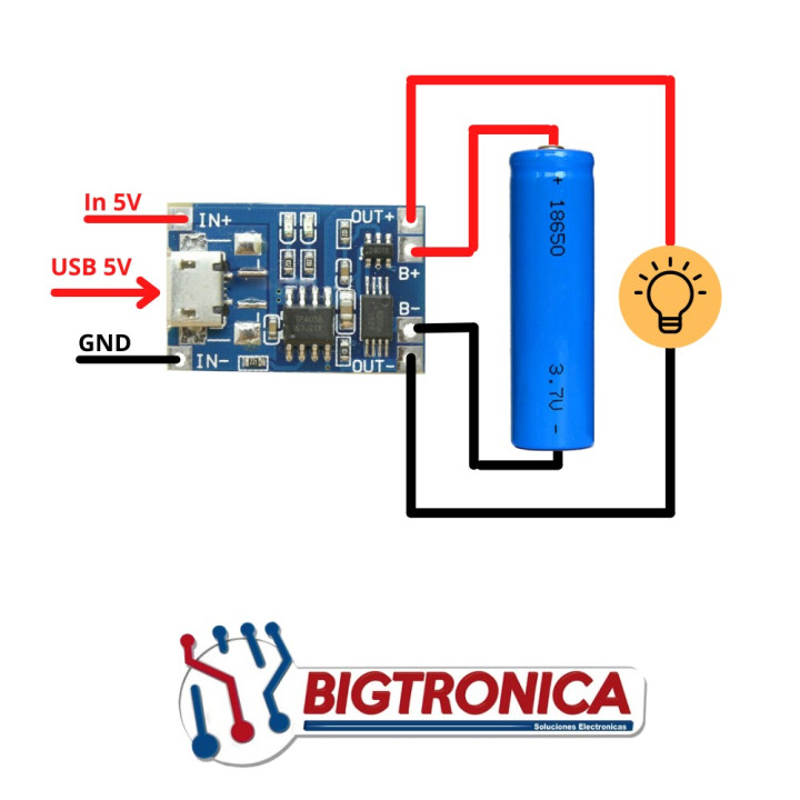 Cargador TP4056 Con Salida  