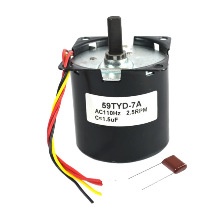 Motor Síncrono 110V 2.5RPM 80Kg